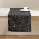 Čierna vianočná polyesterová štóla