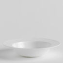 Biely porcelánový hlboký tanier.