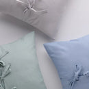 Zelená obliečka na vankúš. 