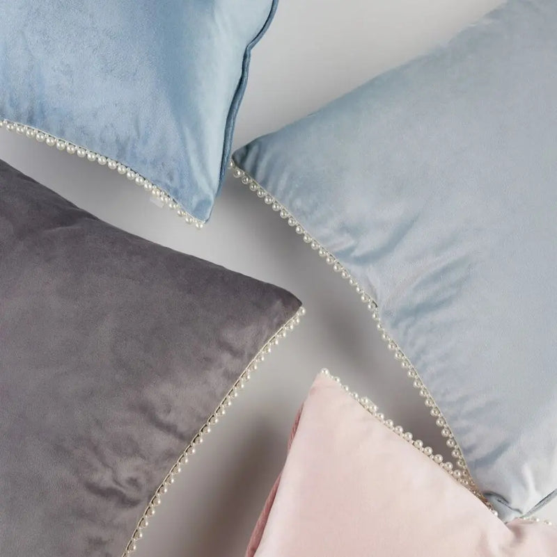 Modrá polyesterová obliečka na vankúš