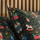 Vianočné zelené obliečky. 