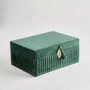 Zelená šperkovnica so zrkadlom. 