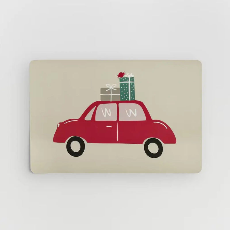 Viacfarebné obojstranné vianočné prestieranie. 