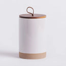 Sivá dóza z kameniny. 