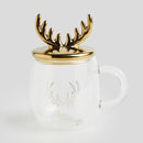 Transparentný vianočný pohár z borosilikátového skla 