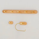 Hnedo zlatý držiak na papier.