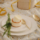 Biely dezertný tanier. 