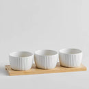 Biela servírovacia sada misiek.