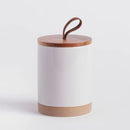 Sivá dóza z kameniny.