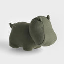 Sivý detský vankúš v tvare hrocha