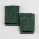 Zelená sada bavlnených uterákov.