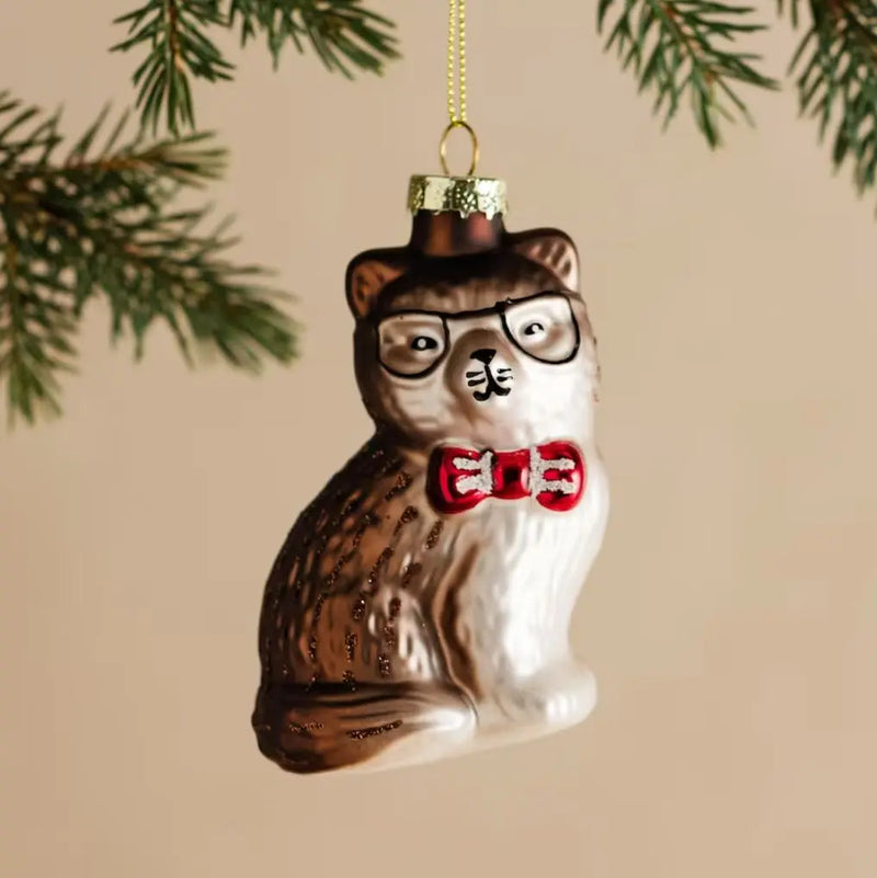 Hnedá vianočná ozdoba.