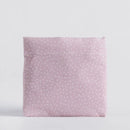 Ružová polyesterová nákupná taška.