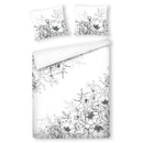 Biele obliečky vyrobené zo saténovej bavlny.