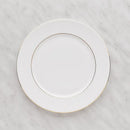 Biely porcelánový dezertný tanier. 