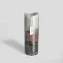 Sivá vonná sviečka.