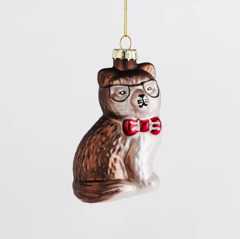 Hnedá vianočná ozdoba.