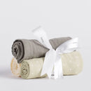 Zelené bavlnené plienky.