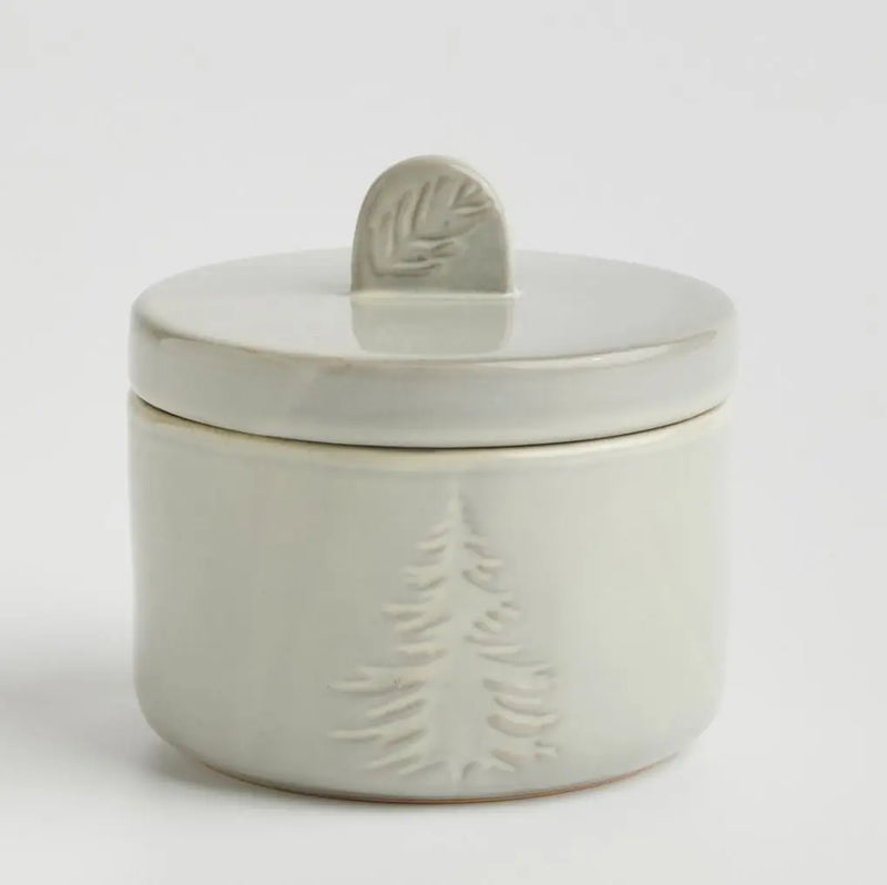 Sivá vianočná cukornička.