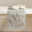 Sivá vianočná bavlnená štóla. 