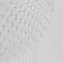 Transparentná sklenená stolová lampa