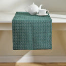 Zelená štóla vyrobená z polyesteru s nádychom akrylu a viskózy