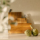 Hnedá doska na krájanie z akáciového dreva