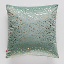 Zelená vianočná obliečka na vankúš. 