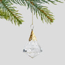 Zlatá vianočná ozdoba. 