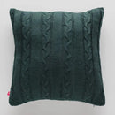 Zelená obliečka na vankúš. 