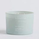 Zelená vonná sviečka.