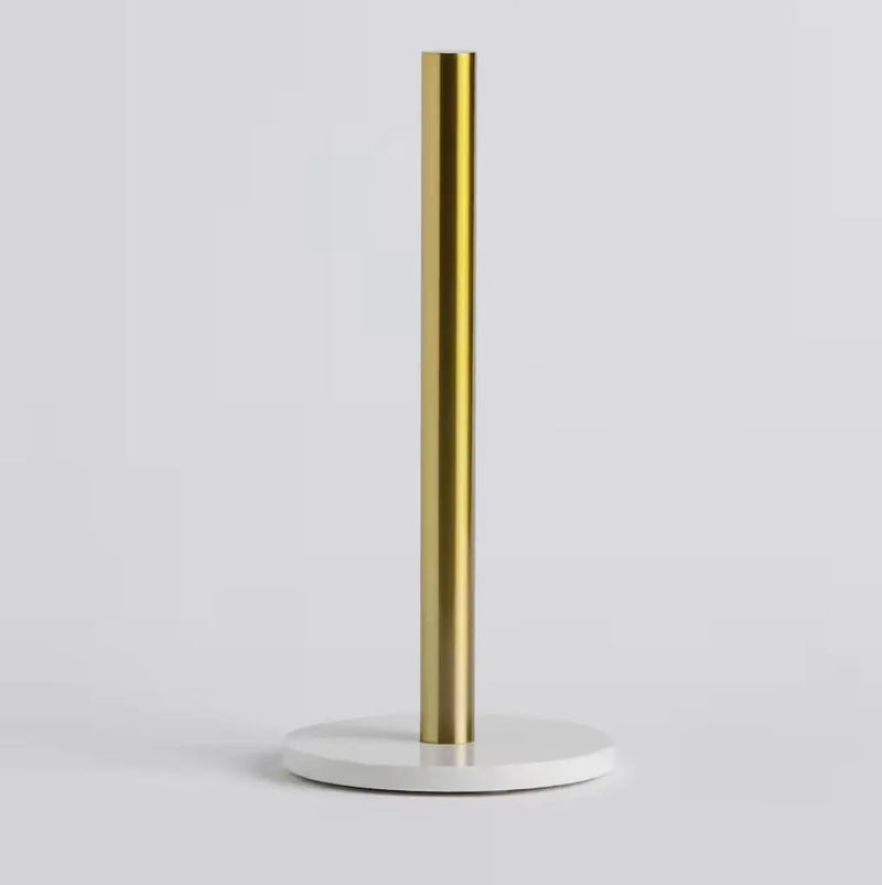 Bielo zlatý stojan na papier.