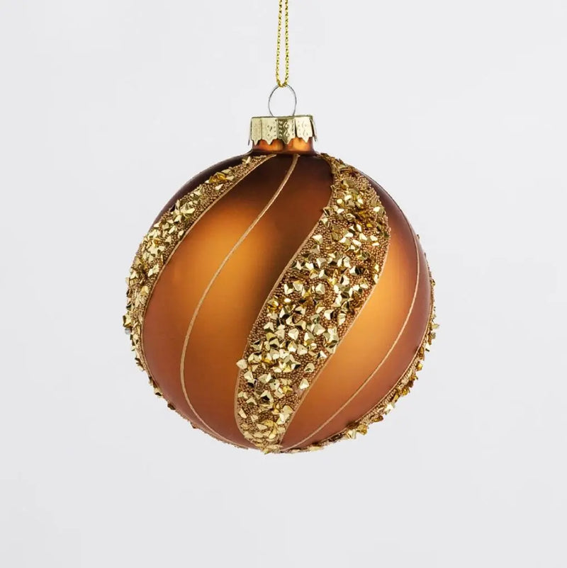 Hnedá vianočná ozdoba.