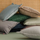 Ružová obliečka na vankúš. 