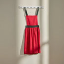 Červená vianočná zástera.