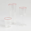 Transparentný vianočný džbán vyrobený z borosilikátového skla. 