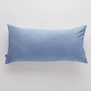 Modrá obliečka na vankúš.