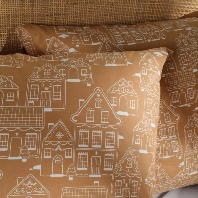 Hnedé vianočné obliečky