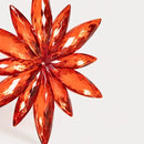 Vianočná  červená snehová vločka ASTRE - homeyou