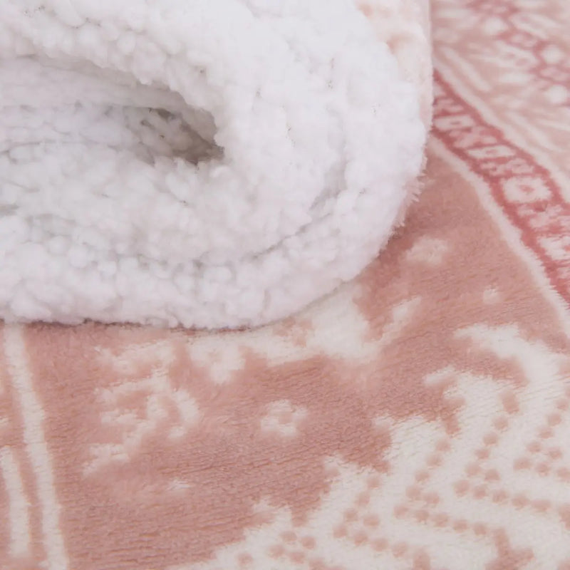 Vianočná deka BARGO ružová HomeYou.sk