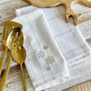 Sada kuchynských utierok TIDA biela a zlatá HomeYou.sk