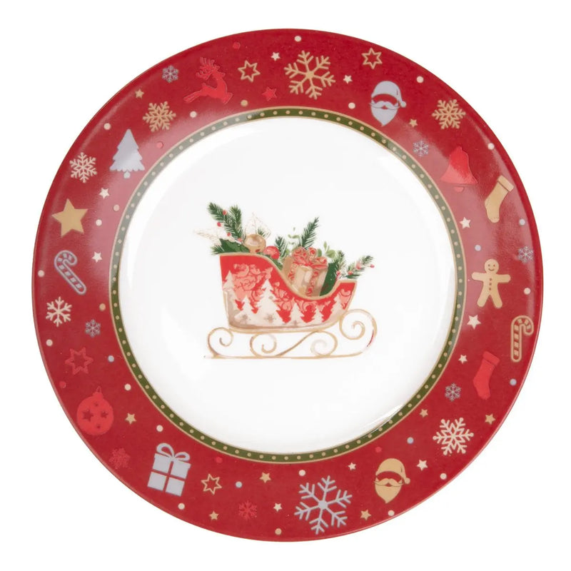Dezertný tanier s vianočným vzorom KALVEN HomeYou.sk
