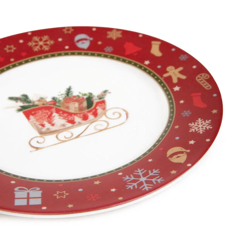 Dezertný tanier s vianočným vzorom KALVEN HomeYou.sk
