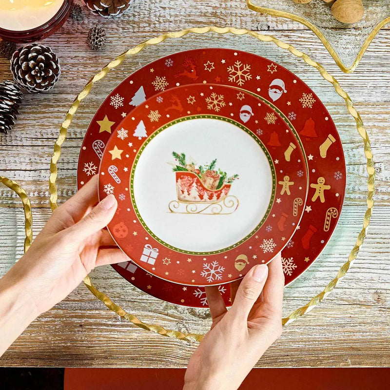 Dezertný tanier s vianočným vzorom KALVEN HomeYou.sk