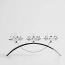 KERZENHALTER CRISTAL GLASS TRIO