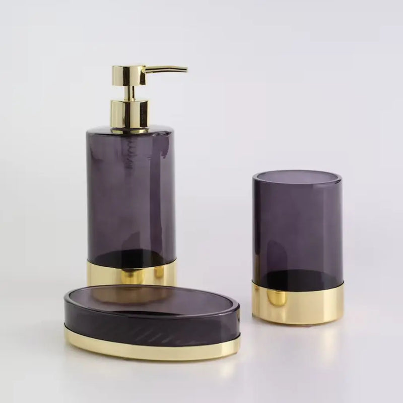 Čierno zlatý kúpeľňový pohár