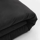 Bavlnené čierne obliečky.