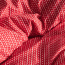 Červené vianočné bavlnené obliečky.