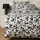 Čierno biele obliečky z kvalitnej saténovej bavlny.