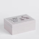 Sivá detská šperkovnica